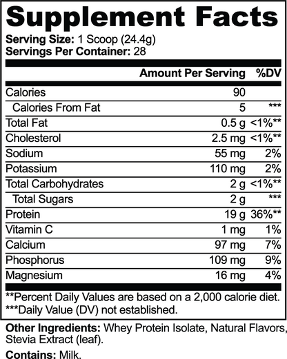 Whey Protein Isolate (Vanilla)